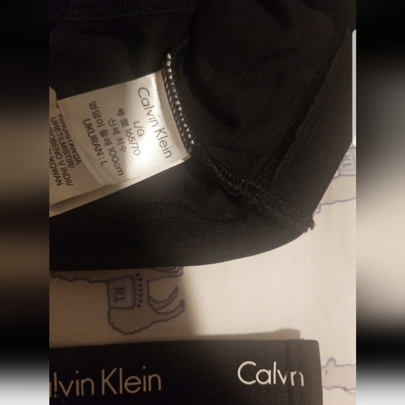 Calvin klein set bralette CK One keyhole cutout unlined bralette black sz L / M - Picture 3 of 4